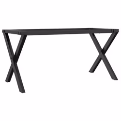 vidaXL Coffee Table Legs X-Frame Desk Legs DIY Metal Furniture Legs Steel