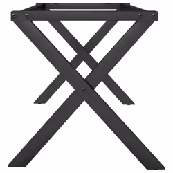 vidaXL Coffee Table Legs X-Frame Desk Legs DIY Metal Furniture Legs Steel - Additional view 4
