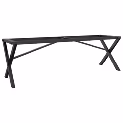 vidaXL Coffee Table Legs X-Frame Desk Legs DIY Metal Furniture Legs Steel