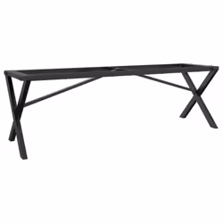 vidaXL Coffee Table Legs X-Frame Desk Legs DIY Metal Furniture Legs Steel - Additional view 5