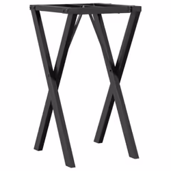 vidaXL Dining Table Legs X-Frame Desk Legs DIY Metal Furniture Legs Steel
