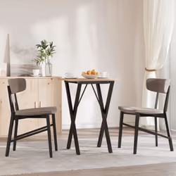 vidaXL Dining Table Legs X-Frame Desk Legs DIY Metal Furniture Legs Steel