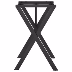 vidaXL Dining Table Legs X-Frame Desk Legs DIY Metal Furniture Legs Steel - Additional view 4