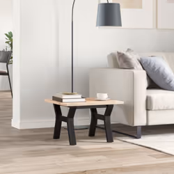 vidaXL Coffee Table Legs Y-Frame Desk Legs DIY Metal Furniture Legs Steel