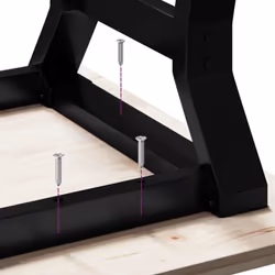 vidaXL Coffee Table Legs Y-Frame Desk Legs Metal Furniture Legs Cast Iron - Additional view 7
