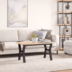 vidaXL Coffee Table Legs Y-Frame Desk Legs Metal Furniture Legs Cast Iron - Additional view 2