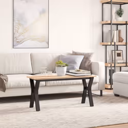 vidaXL Coffee Table Legs Y-Frame Desk Legs DIY Metal Furniture Legs Steel