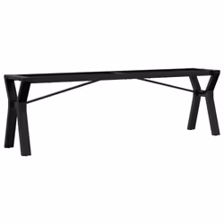 vidaXL Coffee Table Legs Y-Frame Desk Legs DIY Metal Furniture Legs Steel