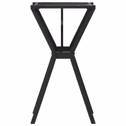 vidaXL Dining Table Legs Y-Frame Desk Legs DIY Metal Furniture Legs Steel - Additional view 4
