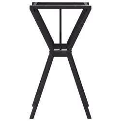 vidaXL Dining Table Legs Y-Frame Desk Legs DIY Metal Furniture Legs Steel - Additional view 4