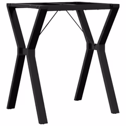 vidaXL Dining Table Legs Y-Frame Desk Legs DIY Metal Furniture Legs Steel