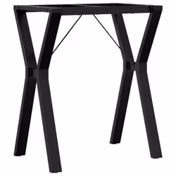 vidaXL Dining Table Legs Y-Frame Desk Legs DIY Metal Furniture Legs Steel - Additional view 5