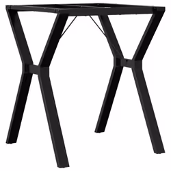 vidaXL Dining Table Legs Y-Frame Desk Legs DIY Metal Furniture Legs Steel