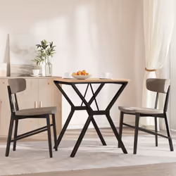 vidaXL Dining Table Legs Y-Frame Desk Legs DIY Metal Furniture Legs Steel