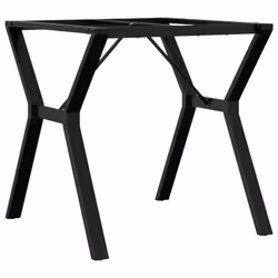 vidaXL Dining Table Legs Y-Frame Desk Legs DIY Metal Furniture Legs Steel
