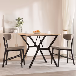 vidaXL Dining Table Legs Y-Frame Desk Legs DIY Metal Furniture Legs Steel