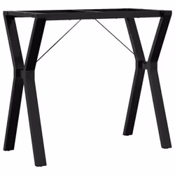vidaXL Dining Table Legs Y-Frame Desk Legs DIY Metal Furniture Legs Steel - Additional view 5