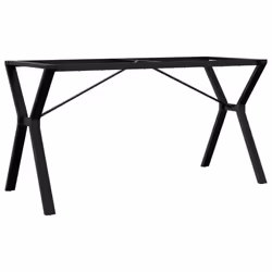 vidaXL Dining Table Legs Y-Frame Desk Legs DIY Metal Furniture Legs Steel