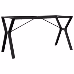 vidaXL Dining Table Legs Y-Frame Desk Legs DIY Metal Furniture Legs Steel - Additional view 5