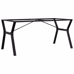 vidaXL Dining Table Legs Y-Frame Desk Legs DIY Metal Furniture Legs Steel - Additional view 5
