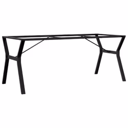 vidaXL Dining Table Legs Y-Frame Desk Legs DIY Metal Furniture Legs Steel