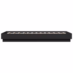 vidaXL Bed Frame with LED Lights Home Bed Base Black 75x190 cm Small Single - Additional view 6