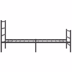 vidaXL Metal Bed Frame with Headboard and Footboard Bed BaseÂ Black 100x190 cm - Additional view 5