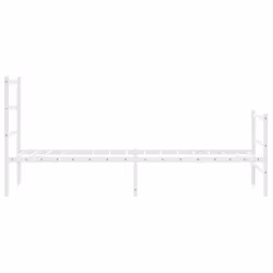 vidaXL Metal Bed Frame with Headboard and Footboard Bed BaseÂ White 80x200 cm - Additional view 5