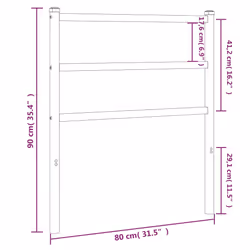 VidaXL 355441 headboard/footboard White - Additional view 5