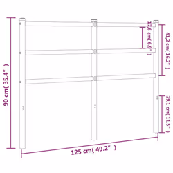 VidaXL 355445 headboard/footboard White - Additional view 5