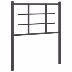 VidaXL 355587, Black, Steel, 75 cm, 800 mm, 90 cm, 30 mm