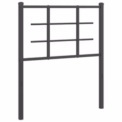 VidaXL 355588, Black, Steel, 80 cm, 850 mm, 90 cm, 30 mm