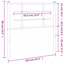 VidaXL 355591 headboard/footboard Black - Additional view 5