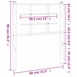 VidaXL 355636 headboard/footboard White - Additional view 5
