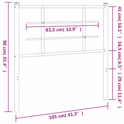 VidaXL 355639 headboard/footboard White - Additional view 6
