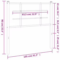 VidaXL 355640 headboard/footboard White - Additional view 6