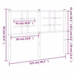 VidaXL 355641 headboard/footboard White - Additional view 6