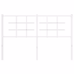 vidaXL Metal Headboard Bedroom Home Decor Bed Header Bed Headboard Black 90 cm - white, 135 cm - Additional view 2
