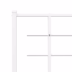 vidaXL Metal Headboard Bedroom Home Decor Bed Header Bed Headboard Black 90 cm - white, 135 cm - Additional view 4