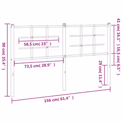 VidaXL 355644 headboard/footboard White - Additional view 6