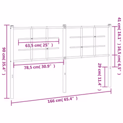 VidaXL 355645 headboard/footboard White - Additional view 4