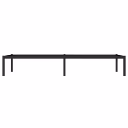 vidaXL Metal Bed Frame Home Bedroom Bed Base Mattress Foundation Bedstead - black, 75 x 190 cm - Additional view 5