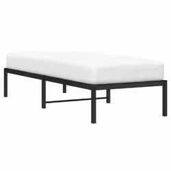 vidaXL Metal Bed Frame Home Bedroom Bed Base Mattress Foundation Bedstead - black, 80 x 200 cm - Additional view 2