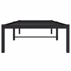 vidaXL Metal Bed Frame Home Bedroom Bed Base Mattress Foundation Bedstead - black, 80 x 200 cm - Additional view 4
