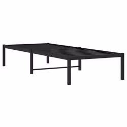 vidaXL Metal Bed Frame Home Bedroom Bed Base Mattress Foundation Bedstead - black, 80 x 200 cm - Additional view 6