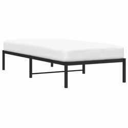 vidaXL Metal Bed Frame Home Bedroom Bed Base Mattress Foundation Bedstead - black, 90 x 190 cm - Additional view 2