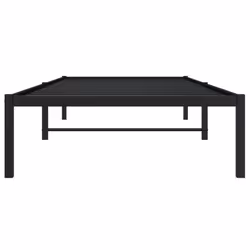 vidaXL Metal Bed Frame Home Bedroom Bed Base Mattress Foundation Bedstead - black, 90 x 190 cm - Additional view 4