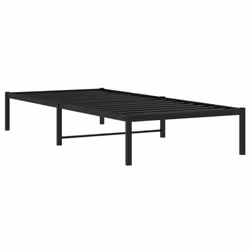 vidaXL Metal Bed Frame Home Bedroom Bed Base Mattress Foundation Bedstead - black, 90 x 190 cm - Additional view 6