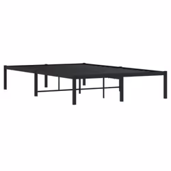 vidaXL Metal Bed Frame Home Bedroom Bed Base Mattress Foundation Bedstead - black, 120 x 190 cm - Additional view 6
