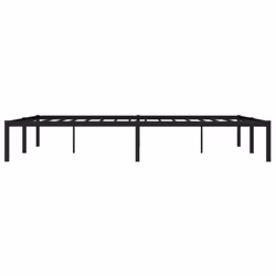vidaXL Metal Bed Frame Home Bedroom Bed Base Mattress Foundation Bedstead - black, 150 x 200 cm - Additional view 5